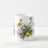 Mug Peinture d'oiseaux d'Oiseau-Chant américain (Centre)