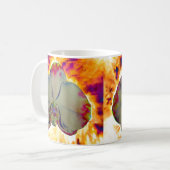 Mug Peinture d'orchidée aquarelle abstraite boho éléga (Devant gauche)