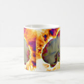 Mug Peinture d'orchidée aquarelle abstraite boho éléga (Centre)