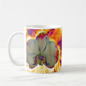 Mug Peinture d'orchidée aquarelle abstraite boho éléga (Gauche)