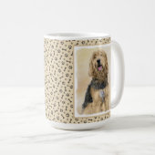 Mug Peinture d'Otterhound - Joli art original de chien (Devant droit)