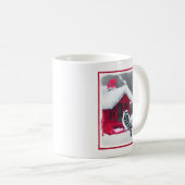Mug Peinture Downy Woodpecker - Art original pour oise (Devant droit)
