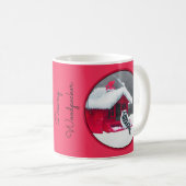 Mug Peinture Downy Woodpecker - Art original pour oise (Devant droit)