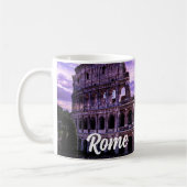 Mug Peinture du Colisée à Rome au coucher du soleil (Gauche)