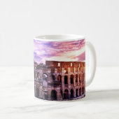 Mug Peinture du Colisée à Rome au coucher du soleil (Devant droit)