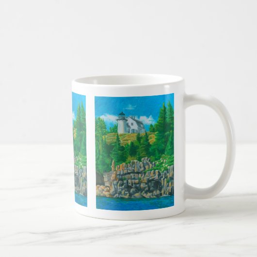 Mug Peinture du phare de Bear Island (Droite)