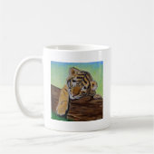 Mug Peinture d'un petit tigre dormant (Gauche)