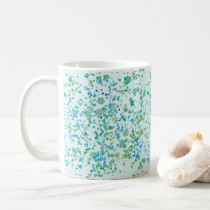 Mug Peinture éclaboussée Bleu et Vert