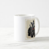 Mug Peinture écossaise Terrier - Cute Original Chien A (Devant droit)