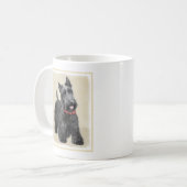 Mug Peinture écossaise Terrier - Cute Original Chien A (Devant gauche)