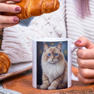 Mug Peinture élégante de chats Ragdoll