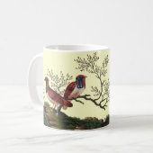 Mug Peinture élégante de papier de riz de faisans (Devant gauche)