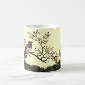 Mug Peinture élégante de papier de riz de faisans (Centre)