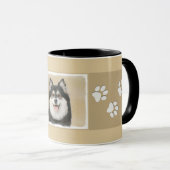 Mug Peinture en lapon finlandais - Beau art original d (Devant droit)