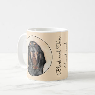 Mug Peinture en noir et blanc - Art original Chien