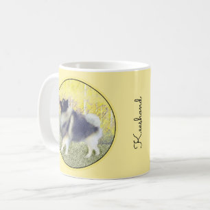 Mug Peinture en teint de Keeshond - jolie art original