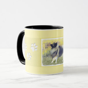 Mug Peinture en teint de Keeshond - jolie art original