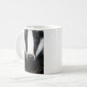 Mug Peinture européenne de portrait de blaireau (Devant gauche)