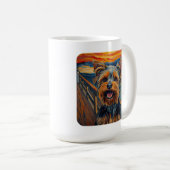 Mug Peinture expressionniste Yorkshire Terrier / Yorki (Devant droit)