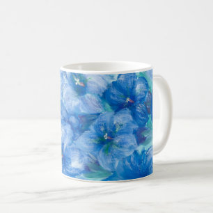 Mug Peinture Fleur sauvage Gentienne Bleue