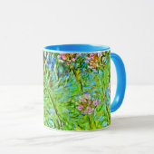 Mug Peinture florale Monet : fleurs d'Agapanthus (Devant droit)