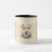Mug Peinture galloise Terrier - Cute Original Chien Ar (Centre)