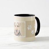 Mug Peinture galloise Terrier - Cute Original Chien Ar (Devant droit)
