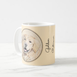 Mug Peinture Golden Retriever - Joli art original chie