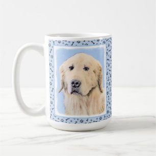 Mug Peinture Golden Retriever - Joli art original chie