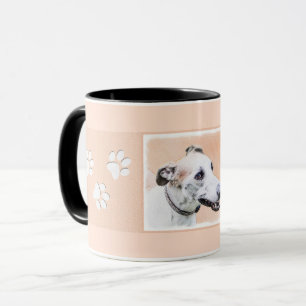 Mug Peinture Greyhound - Cute Original Chien Art