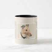Mug Peinture Greyhound - Cute Original Chien Art (Centre)