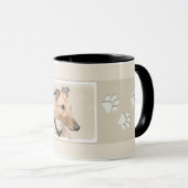 Mug Peinture Greyhound - Cute Original Chien Art (Devant droit)