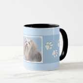 Mug Peinture Havanaise (Argent) - Cute Original Chien  (Devant droit)