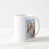 Mug Peinture Havanaise (Argent) - Cute Original Chien  (Devant droit)