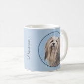Mug Peinture Havanaise (Argent) - Cute Original Chien  (Devant droit)