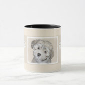 Mug Peinture havanaise de chiot - Beau art original de (Centre)