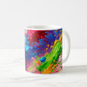 Mug Peinture humide colorée design (Devant droit)