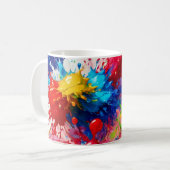 Mug Peinture humide colorée design (Devant gauche)