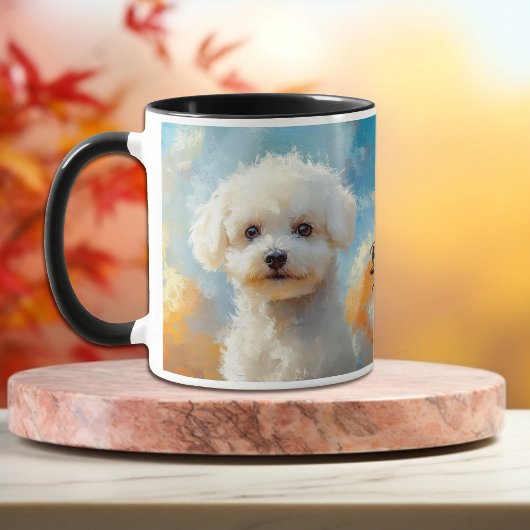 Mug Peinture impressionniste de chien Bichon Frise