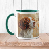 Mug Peinture impressionniste de chien breton