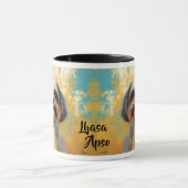 Mug Peinture impressionniste de chien Lhasa Apso (Centre)
