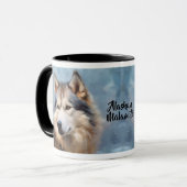 Mug Peinture impressionniste de chien malamué de l'Ala (Devant gauche)