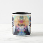 Mug Peinture impressionniste de chien Papillon (Centre)