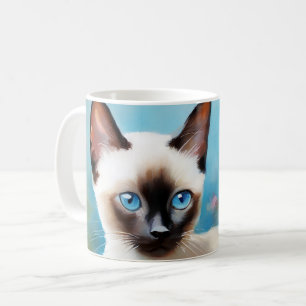 Mug Peinture impressionniste Siamese Kitten