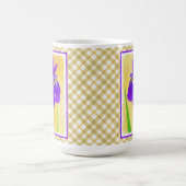 Mug Peinture Iris à pois pourpre - Chien original mign (Centre)