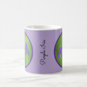 Mug Peinture Iris Violet - Art Fleur Originale (Centre)