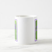 Mug Peinture Iris Violet - Art Fleur Originale (Centre)