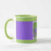 Mug Peinture Iris Violet - Art Fleur Originale (Gauche)