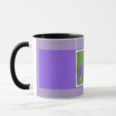Mug Peinture Iris Violet - Art Fleur Originale (Gauche)