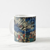 Mug Peinture japonaise antique des samouraïs et des (Devant gauche)